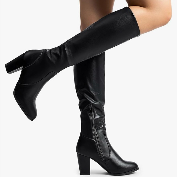 Dream Pairs Shoes - Dream Pairs Black Knee-High Women's Boots
